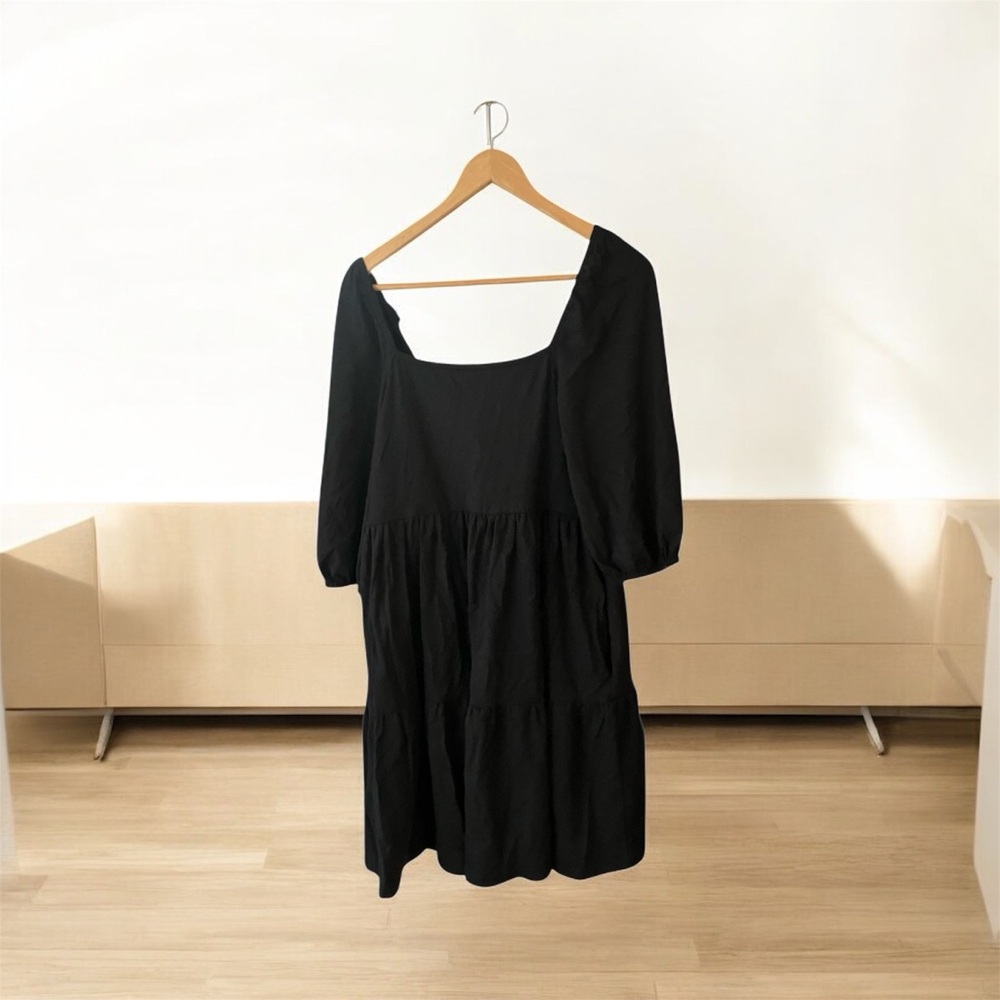 NEW Smash + Tess Poppy Mini Midnight Black Women's Dress Size Large - Picture 7 of 7